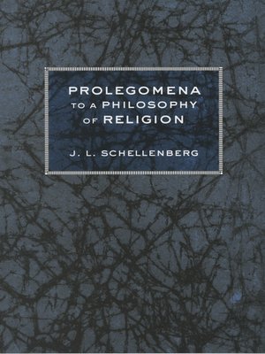 cover image of Prolegomena to a Philosophy of Religion